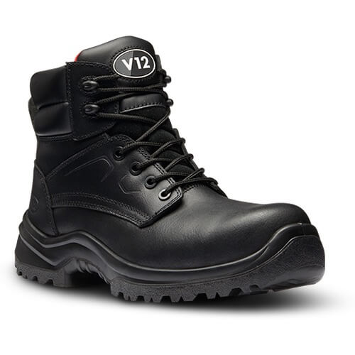 V12 Footwear V6400.01 Otter STS S3 SRC Black Metal Free Derby Safety Boot